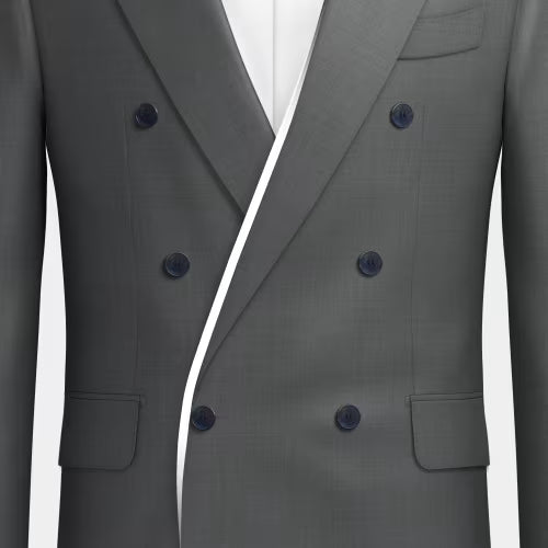 6 buttons double breasted
