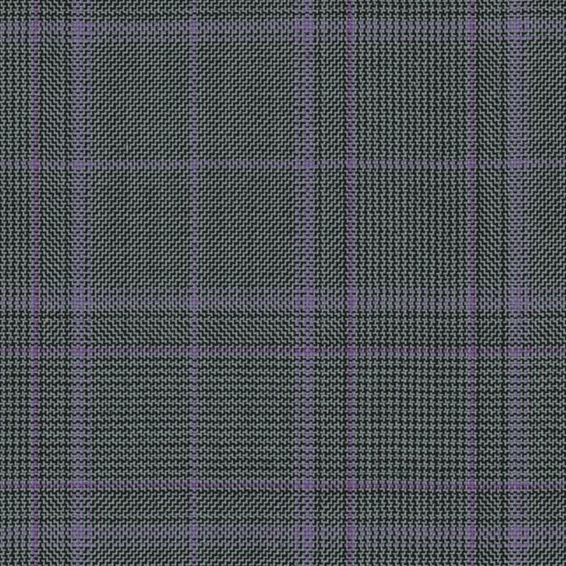 Mid Grey Lilac Stripe Matt Glen Check