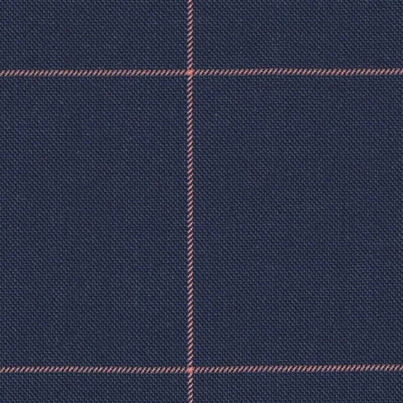 Twilight Blue Red Guarded Windowpane