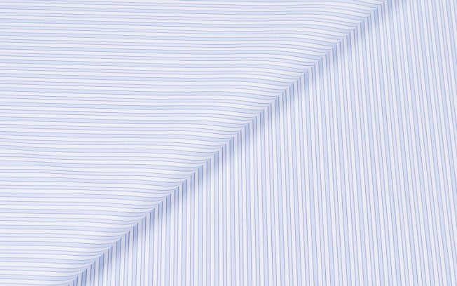 Blue Stripes Popeline