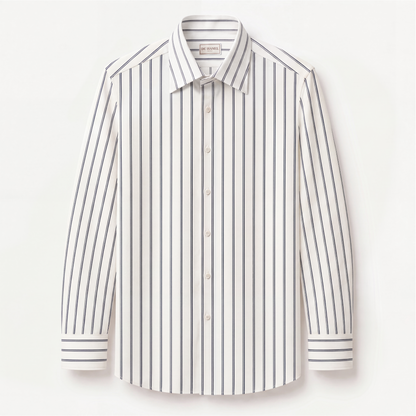 Navy Unbalanced Stripes