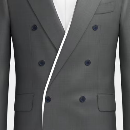 6 buttons double breasted