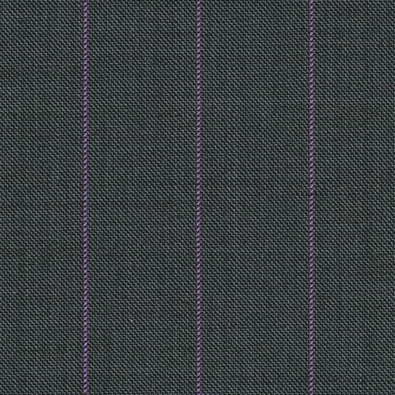 Rayure encadrée anthracite et lilas