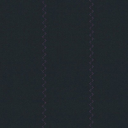 Navy Purple Wavy Fancy Stripe