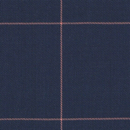 Twilight Blue Red Guarded Windowpane