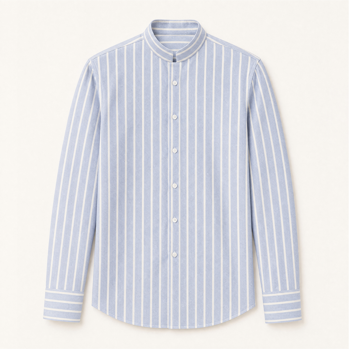 Sky Blue Stripe Popeline