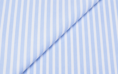 Sky Blue Stripe Popeline