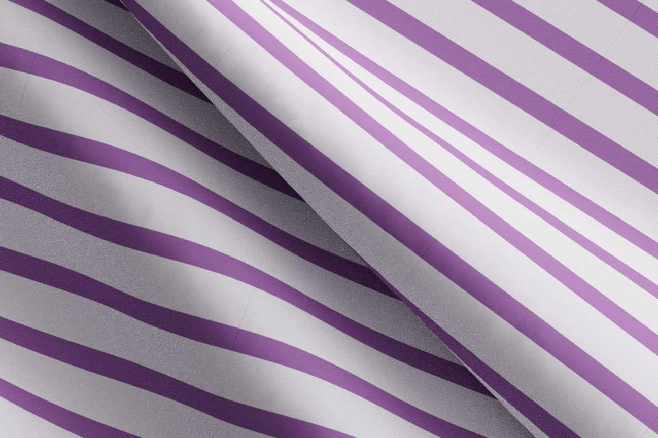 Purple - large stripes