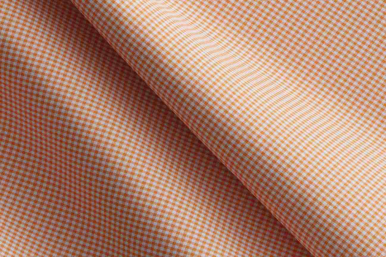 Orange gingham - medium checks